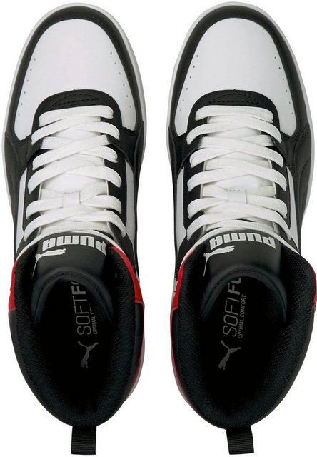 PUMA »Puma Rebound JOY« Sneaker (weiß-schwarz-rot)