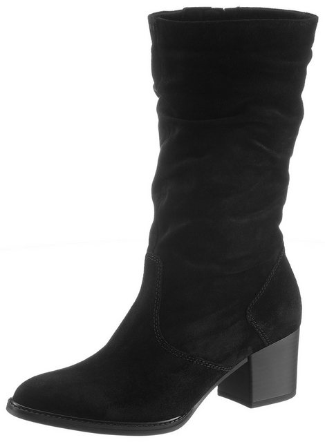 Gabor »ANCONA« Stiefel mit modischen Raffungen (schwarz)