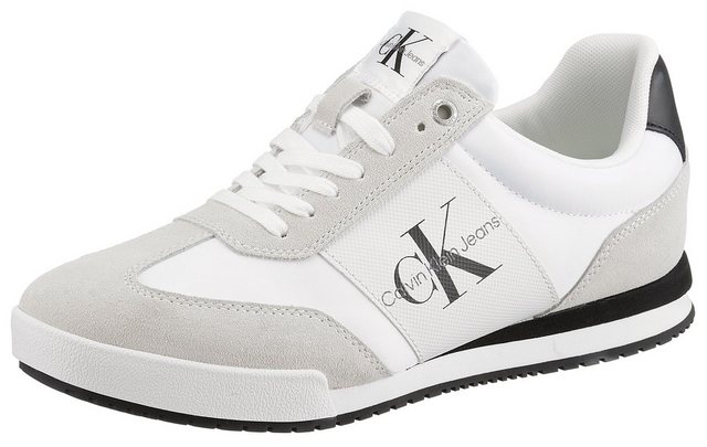 Calvin Klein Jeans ABIR 2C Sneaker mit weicher Schaftrandpolsterung (weiß-schwarz)