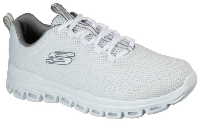Skechers »GLIDE-STEP-FASTEN UP« Sneaker im monochromen Look (weiß)