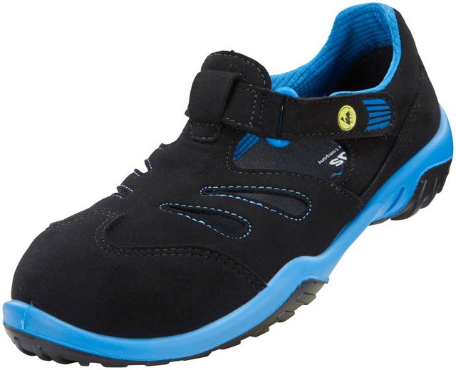 Atlas Schuhe GX 350 black Sicherheitsschuh Sandale, Sicherheitsklasse S1 (blau|schwarz)
