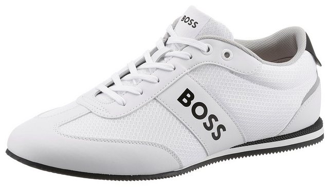 BOSS Rusham-Lowp_mxme Sneaker mit seitlichem Logoschriftzug (weiß)