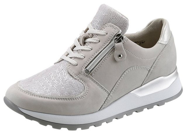 Waldläufer HIROKO-SOFT Keilsneaker mit Orthotritt Ausstattung, in Weite H (grau-silberfarben)