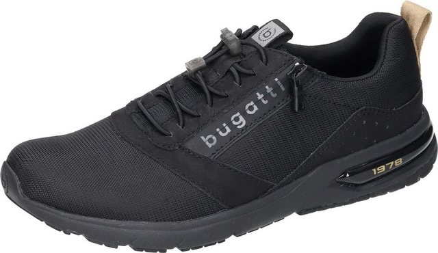 bugatti »Slipper« Sneaker aus Textil/Synthetik (schwarz)