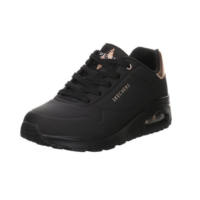 Skechers »Damen Schnürhalbschuhe Uno Golden Air Sneaker« Schnürschuh Synthetikkombination (schwarz)