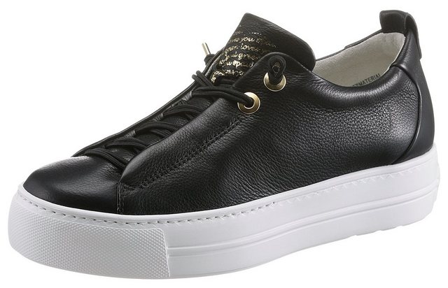 Paul Green Slip-On Sneaker mit praktischer Gummizugschnürung (goldfarben|schwarz)